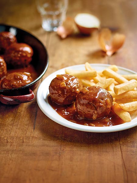 Boulettes en sauce liégeoise