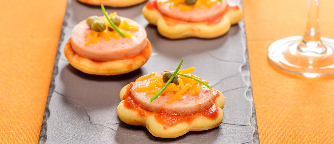 Mini-pizzas campagnardes