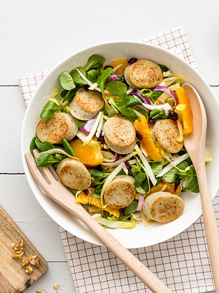 Salade boudin blanc