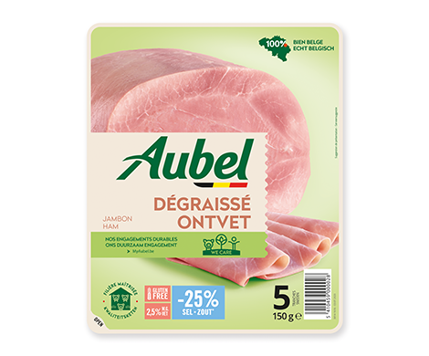 AUBEL Jambon Dégraissé -25% de sel