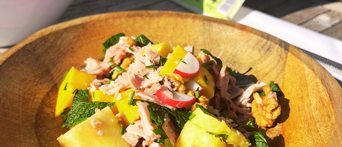 Salade exotique au Jambon à l'Os Aubel®