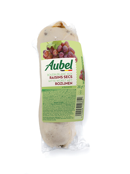 Boudin blanc aux raisins secs