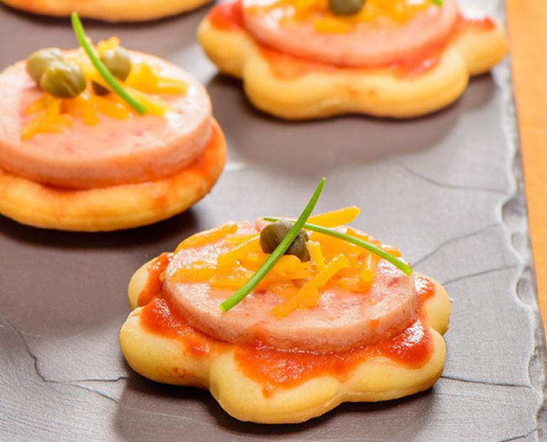 Mini-pizzas campagnardes