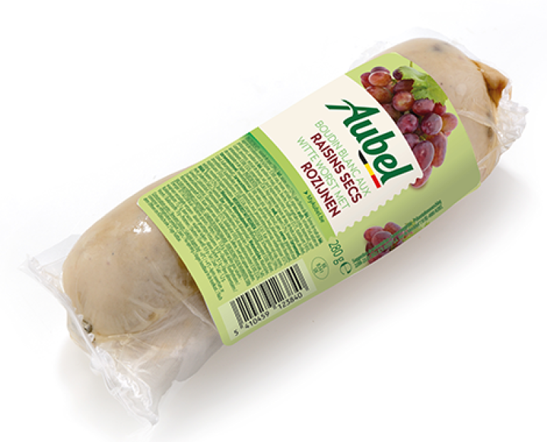 Boudin blanc aux raisins secs